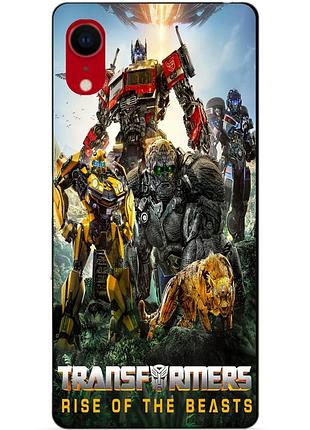 Силиконовый чехол бампер для iphone xr звероботы трансформеры transformers