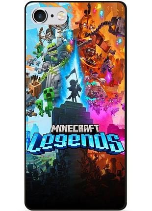 Силиконовый чехол бампер для iphone 6 игра майнкрафт minecraft