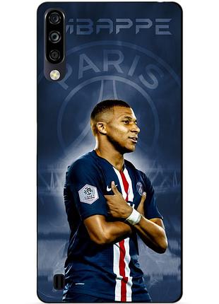 Чехол силиконовый бампер для zte blade a7 2020 с рисунком мбаппе псж mbappe