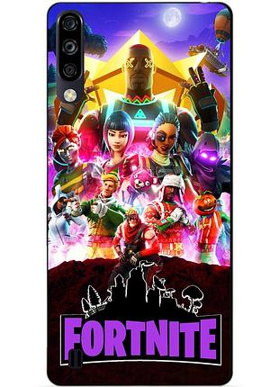 Чехол силиконовый бампер для zte blade a7 2020 с рисунком fortnite фортнайт