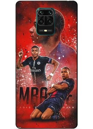 Силіконовий бампер чохол для xiaomi redmi note 9s з малюнком мбаппе псж mbappe