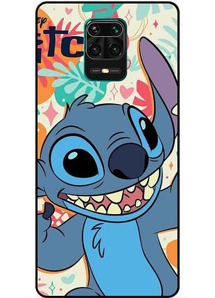 Чехол силиконовый бампер для xiaomi redmi note 9s с рисунком stitch стич