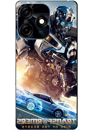 Силиконовый чехол бампер для tecno spark 10c с рисунком мираж трансформеры