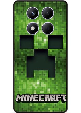 Силіконовий чохол бампер для xiaomi redmi note 14 pro гра minecraft майнкрафт