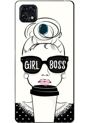 Силіконовий чохол бампер для zte blade 20 smart з малюнком girl boss