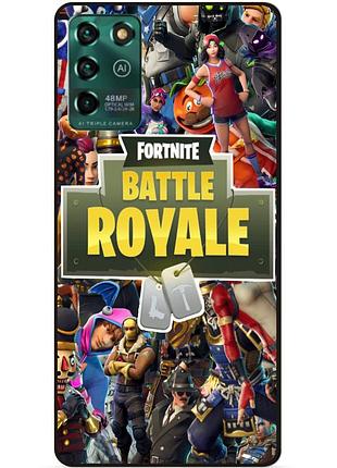 Чехол силиконовый бампер для zte blade v30 vita игра fortnite фортнайт
