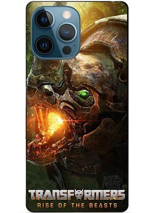Силіконовий чохол бампер для iphone 12 pro max з малюнком райнокс зверобати трансформери transformers