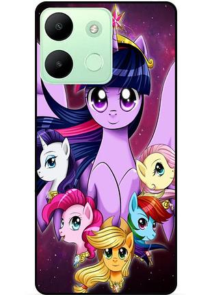 Силіконовий бампер чохол для infinix smart 7 hd з малюнком поні my little pony