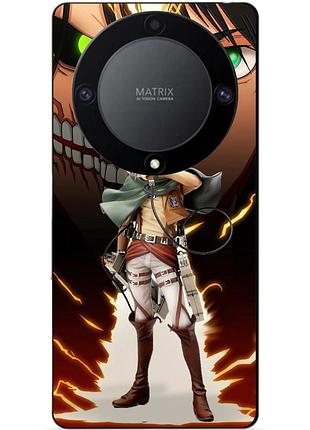 Силіконовий чохол бампер для huawei honor magic 6 lite з малюнком атака титанів attack on titan