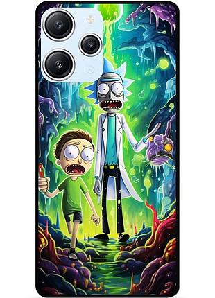 Силіконовий чохол бампер для xiaomi redmi 12 з малюнком рік і морті rick and morty