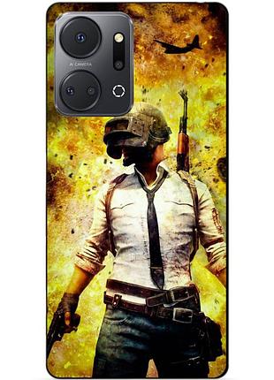 Силіконовий чохол бампер для huawei honor x7a з малюнком пабг pubg