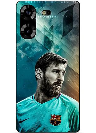 Силіконовий чохол бампер для tecno pova 5 з малюнком leo messi мессі