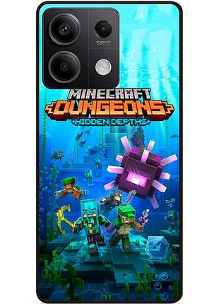 Силіконовий чохол бампер для xiaomi redmi note 13 5g з малюнком майнкрафт minecraft