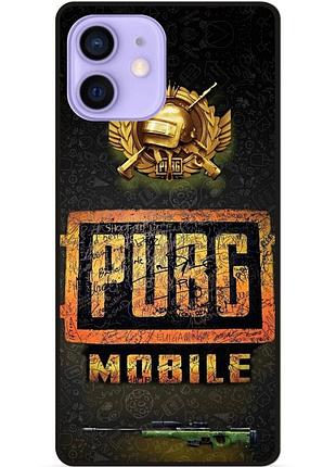 Силіконовий чохол бампер для iphone 12 з малюнком пабг pubg