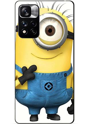 Силіконовий чохол бампер для xiaomi redmi note 11 pro plus 5g з малюнком міньйон кевін minion
