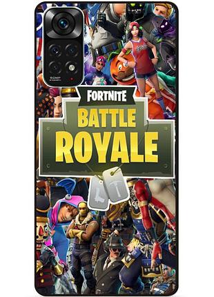 Силиконовый чехол бампер для xiaomi redmi note 11s / note 11 игра fortnite фортнайт