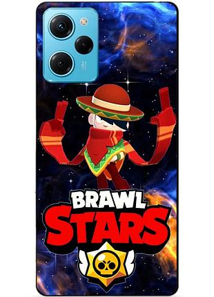 Силіконовий бампер чохол для xiaomi redmi note 12 pro speed edition/nt12 power з героєм космічний бравл едгар
