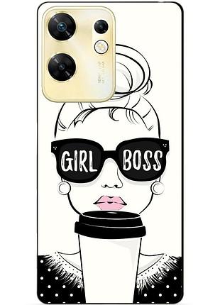 Чехол силиконовый бампер для infinix zero 30 4g с рисунком girl boss
