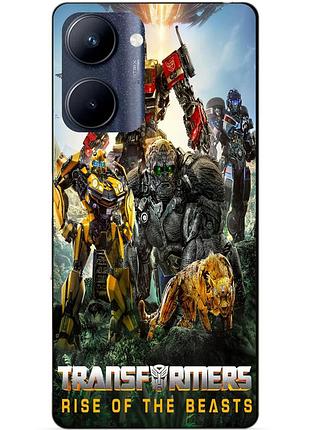 Силиконовый чехол бампер для realme c33 звероботы трансформеры transformers