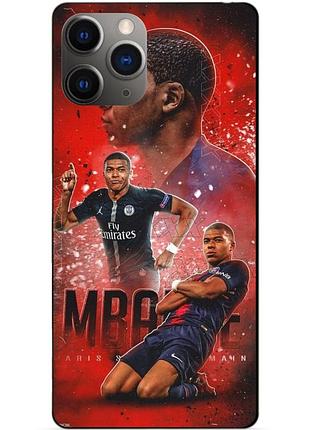 Силиконовый бампер чехол для iphone 11 pro с рисунком мбаппе psg mbappe