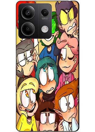 Чехол силиконовый бампер для xiaomi redmi note 13 5g с рисунком 13 карт