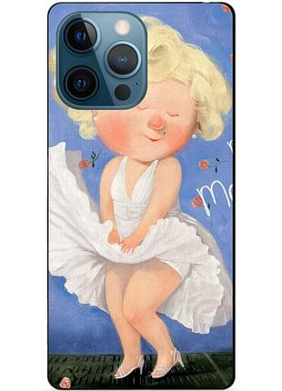 Силіконовий чохол бампер для iphone 14 pro max з малюнком мерілін монро гапчинська marilyn monroe