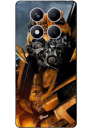 Силіконовий чохол бампер для xiaomi poco x7 з малюнком бамблбі bumblebee трансформери