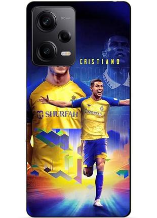Силіконовий чохол бампер для xiaomi redmi note 12 pro 5g з малюнком роналдо аль наср ronaldo