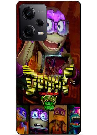 Силиконовый чехол бампер для xiaomi redmi note 12 pro 5g с рисунком донни donnie черепашки ниндзя