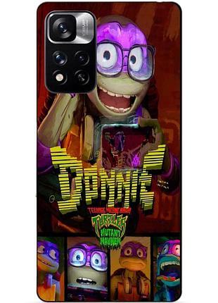 Силіконовий чохол бампер для xiaomi redmi note 11 pro plus 5g з малюнком донні donnie черепашки ніндзя