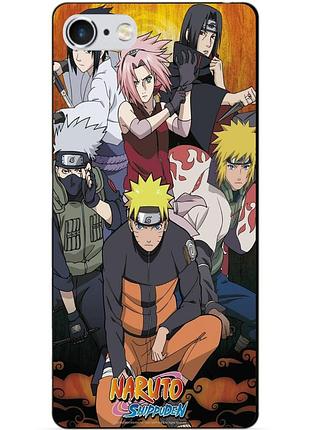 Силиконовый чехол бампер для iphone 6 с рисунком naruto наруто аниме