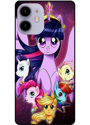 Силиконовый бампер чехол для iphone 11 с рисунком пони my little pony