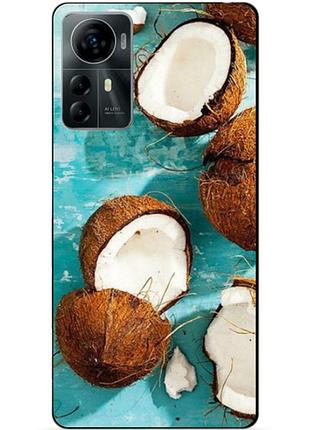 Силіконовий чохол бампер для zte blade a72s з малюнком кокоси