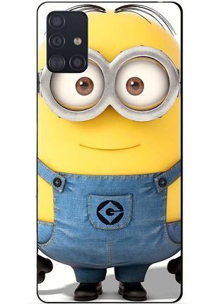 Силіконовий чохол бампер для samsung a71 з малюнком міньйон стюарт minion