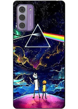 Силіконовий чохол бампер для nokia g42 з малюнком рік і морті rick and morty