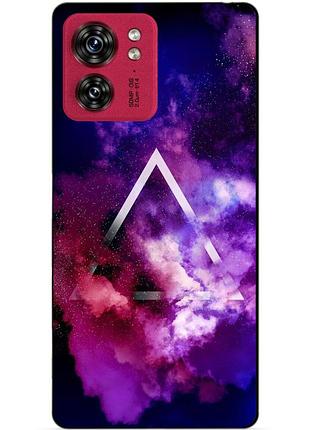Силіконовий чохол бампер для motorola edge 40 з малюнком космос галактика