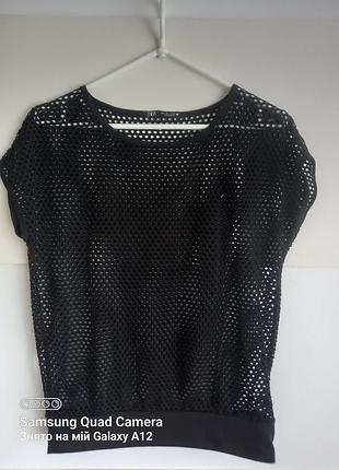 Молодежная кофта zara ткань сетка