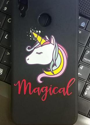 Силіконовий бампер чохол для huawei p smart plus єдиноріг magical