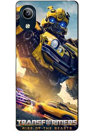 Силиконовый чехол бампер для vivo y1s с рисунком bumblebee бамблби трансформеры