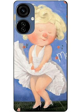 Силіконовий чохол бампер для tecno camon 19 neo з малюнком мерілін монро гапчинська marilyn monroe