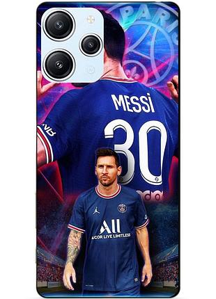 Силіконовий бампер чохол для xiaomi redmi 12 малюнок мессі псж messi