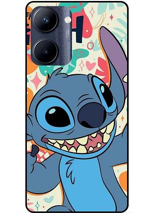Силиконовый бампер чехол для realme c33 с рисунком stitch стич