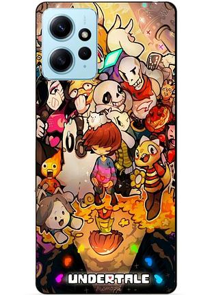 Силіконовий бампер чохол для xiaomi redmi note 12 з малюнком андертейл undertale
