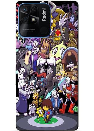 Силиконовый бампер чехол для xiaomi redmi 10c с рисунком undertale андертейл