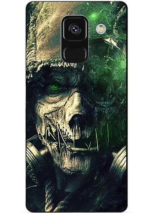 Чехол силиконовый бампер для samsung a8 plus с рисунком сталкер пугало джо́натан крейн бэтмен