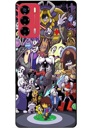 Силіконовий бампер чохол для zte blade v40 vita з малюнком undertale андертейл