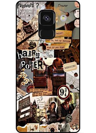 Чехол силиконовый бампер для samsung a8 plus гарри поттер harry potter