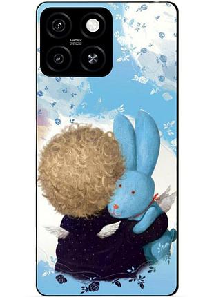 Чехол силиконовый бампер для zte blade a55 с рисунком любимый зайка гапчинская