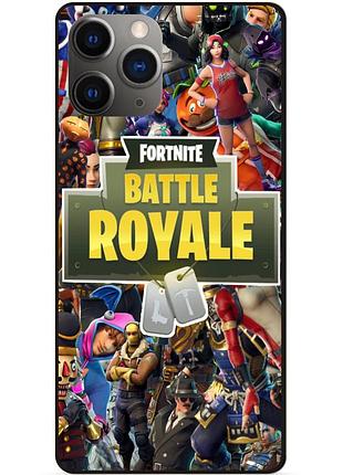 Силиконовый чехол бампер для iphone 11 pro игра fortnite фортнайт