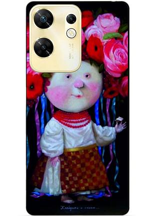 Чехол силиконовый бампер для infinix zero 30 4g с рисунком украиночка гапчинская